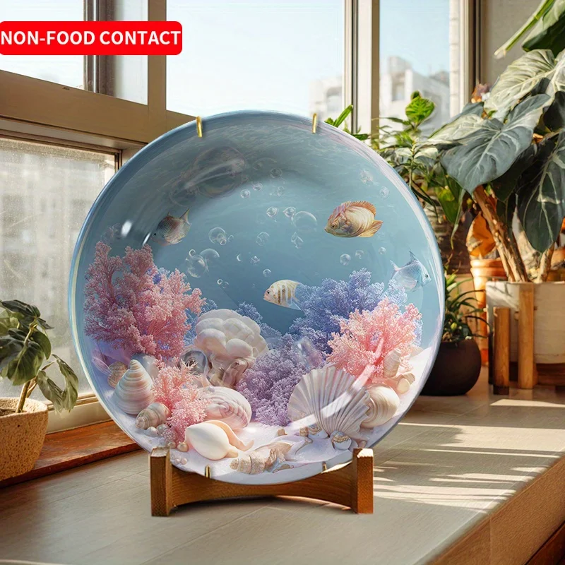 Marine Aquarium Home - Керамическая тарелка и настенный декор в