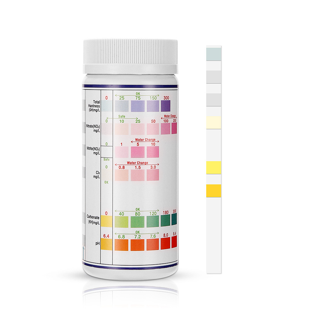Marine Aquarium Water Test Kit - Тест-полоски 6 в 1 для определения