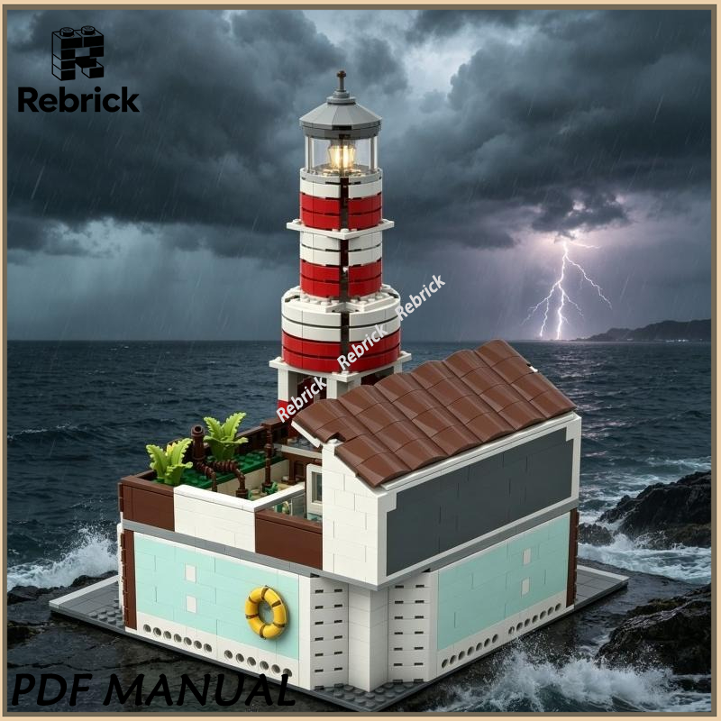 Marine Aquarium Home - Реалистичный городской аквариум MOC, строительные блоки,