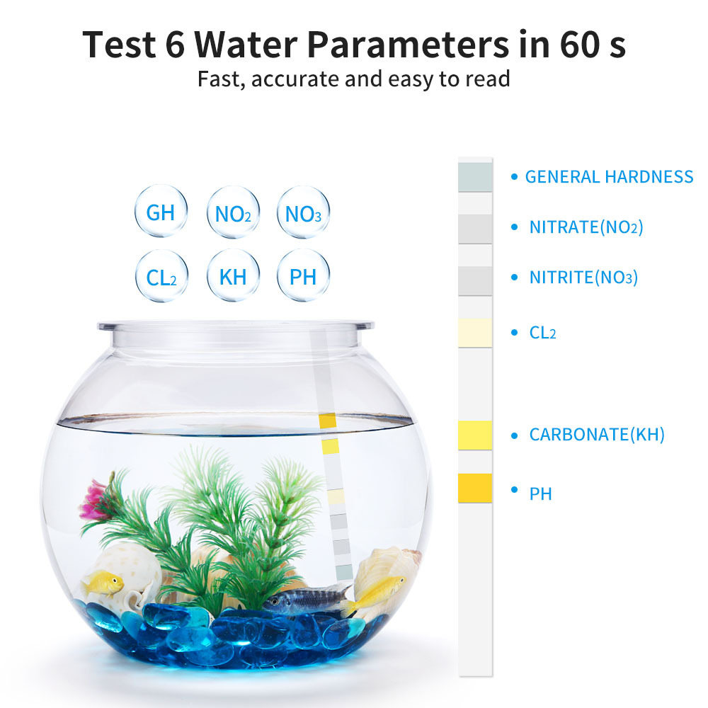 Тест-полоски 6 в 1 для определ – обзор и цена Marine Aquarium Water Test Kit