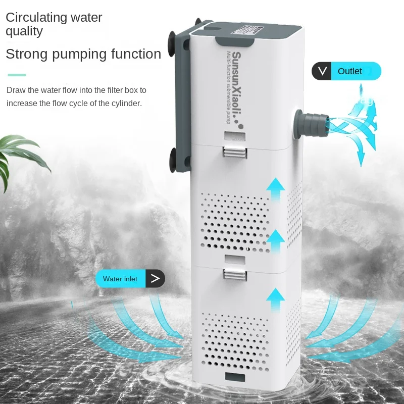 SUNSUN 3 в 1, фильтр для аквар – обзор и цена Aquarium Blue Marine Reef 60