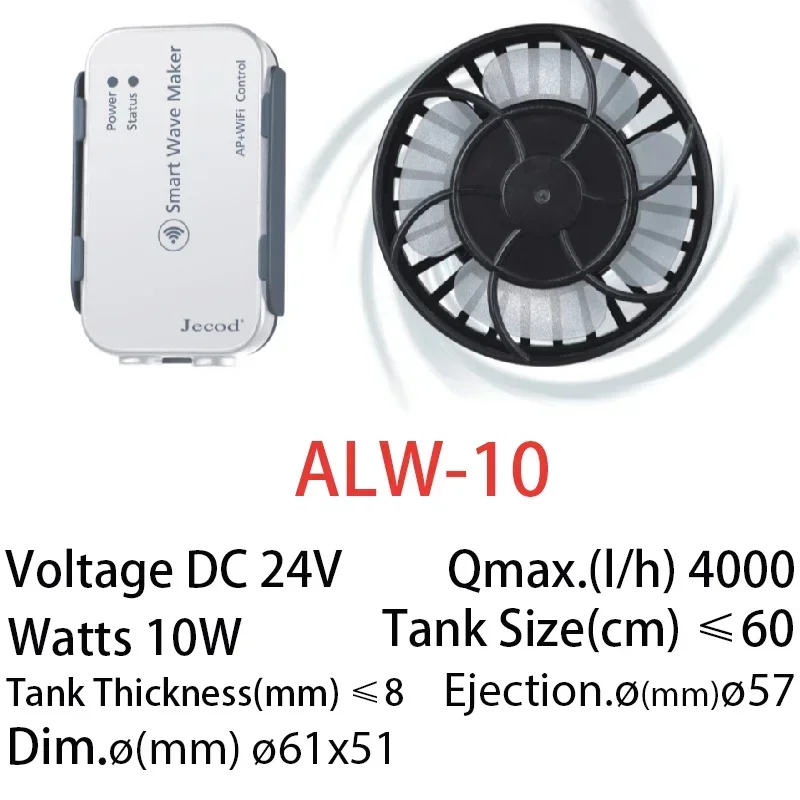 Jebao Jecod Новая серия ALW WI – обзор и цена Powerhead Wave Maker