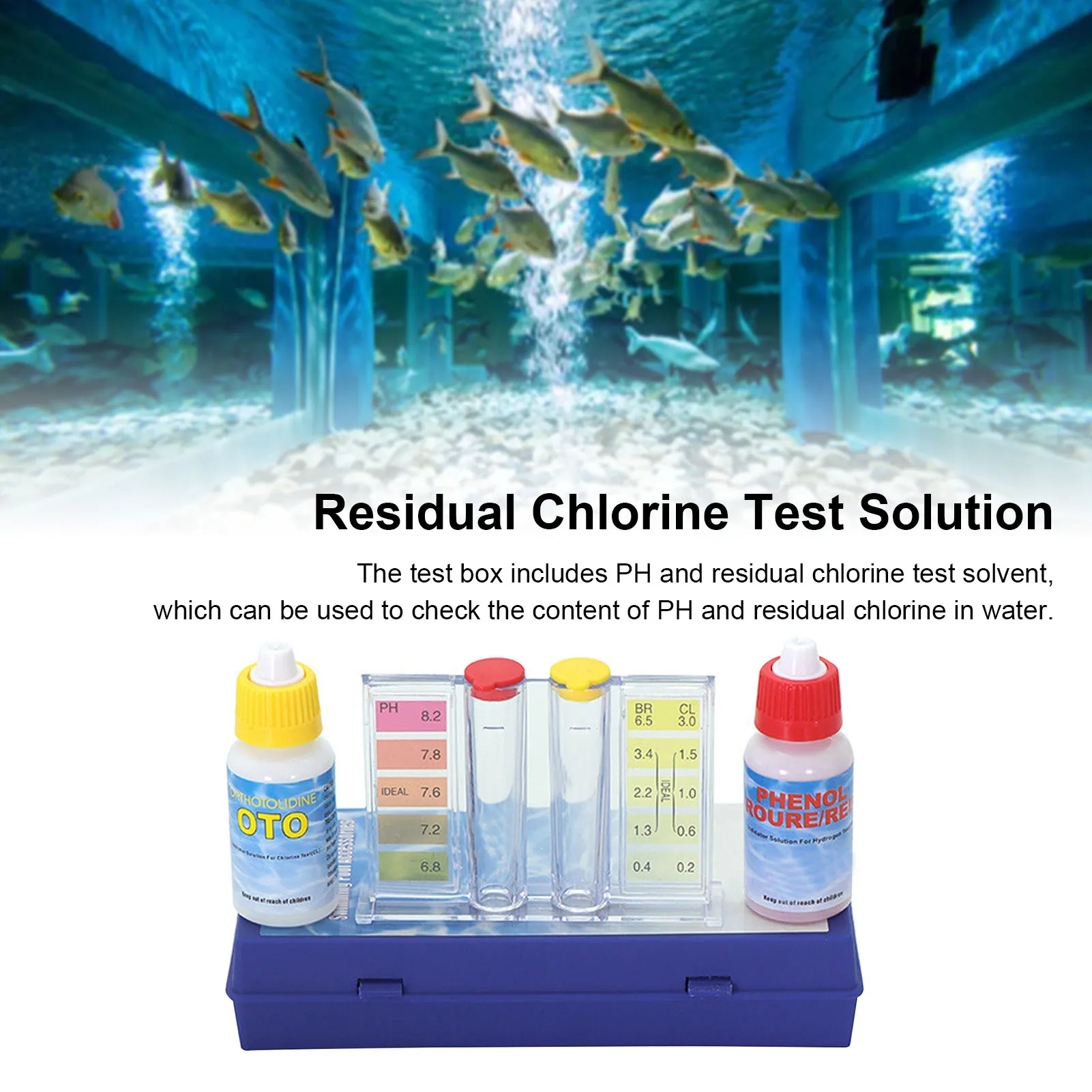 Раствор для проверки качества  – обзор и цена Marine Aquarium Water Test Kit